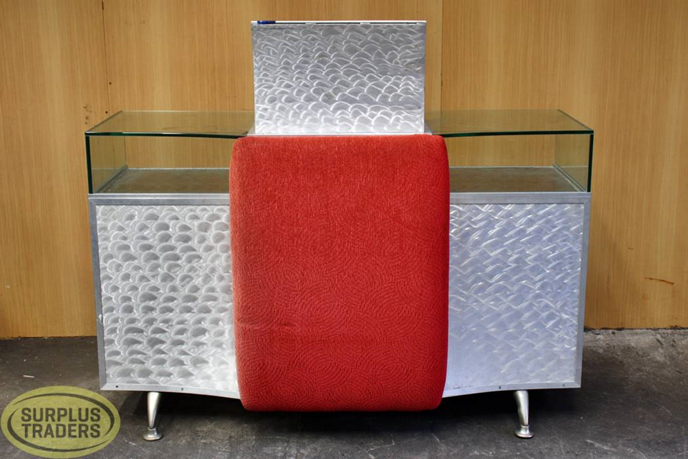 Counter with Glass Display