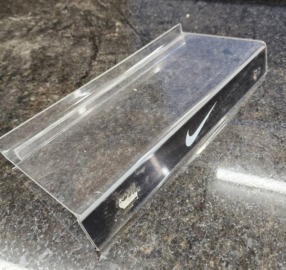 Slatwall Acrylic Shelf Clear