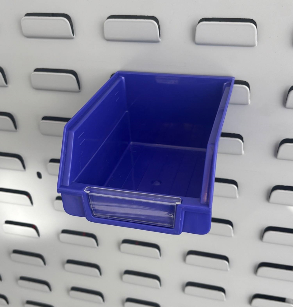 Blue Parts Bin 140x105x75 NEW