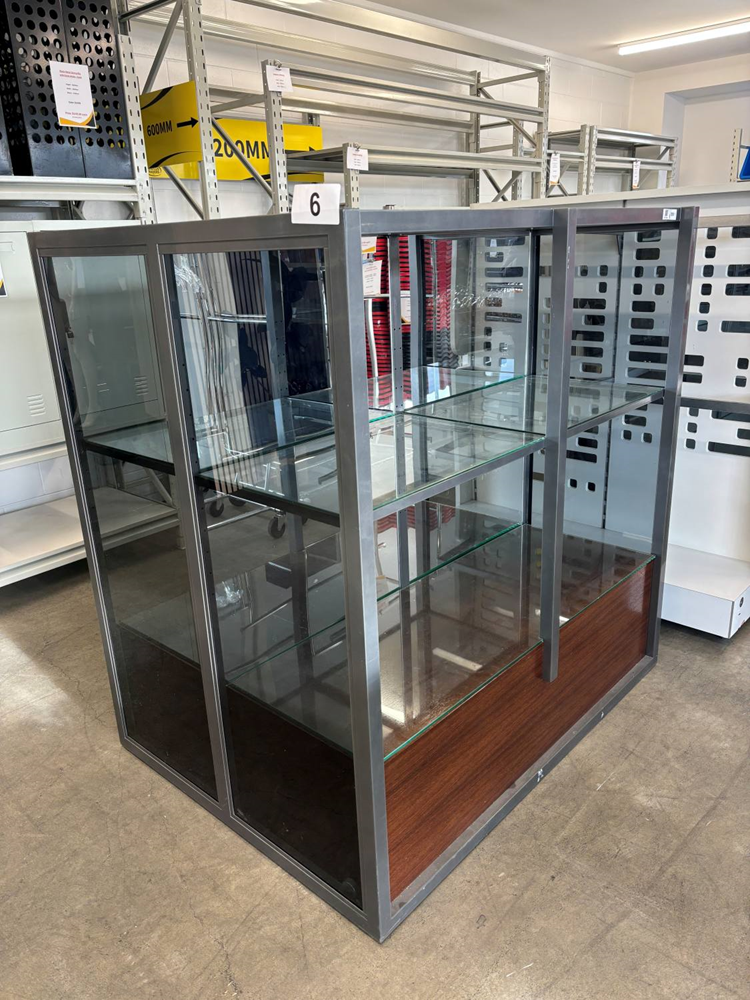 Cube Glass Display - Used