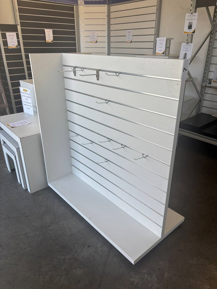 3 Sided Mobile Slatwall Gondo