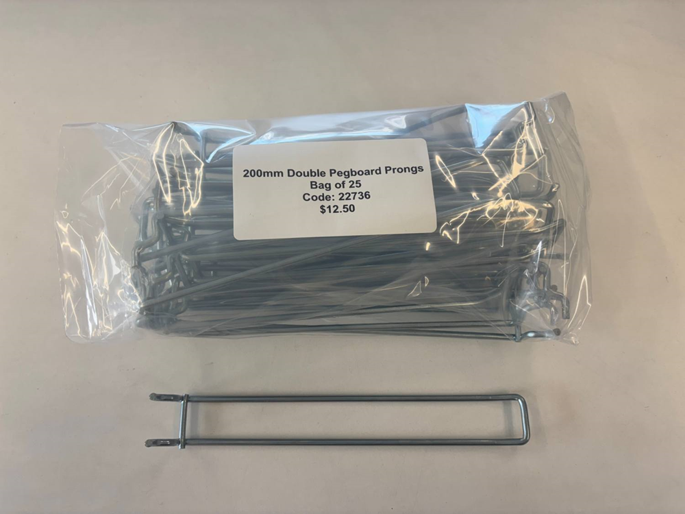 200mm Double Pegboard Prong B