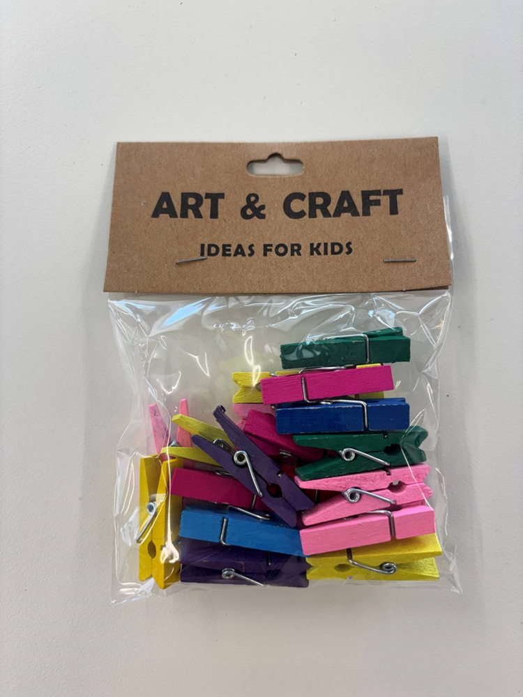 Art & Craft Wooden Clips 6 Co