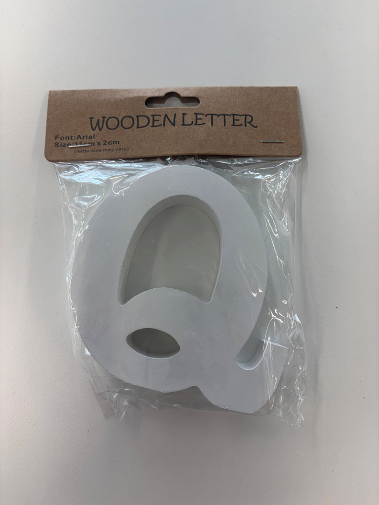 Wooden Letter Q
