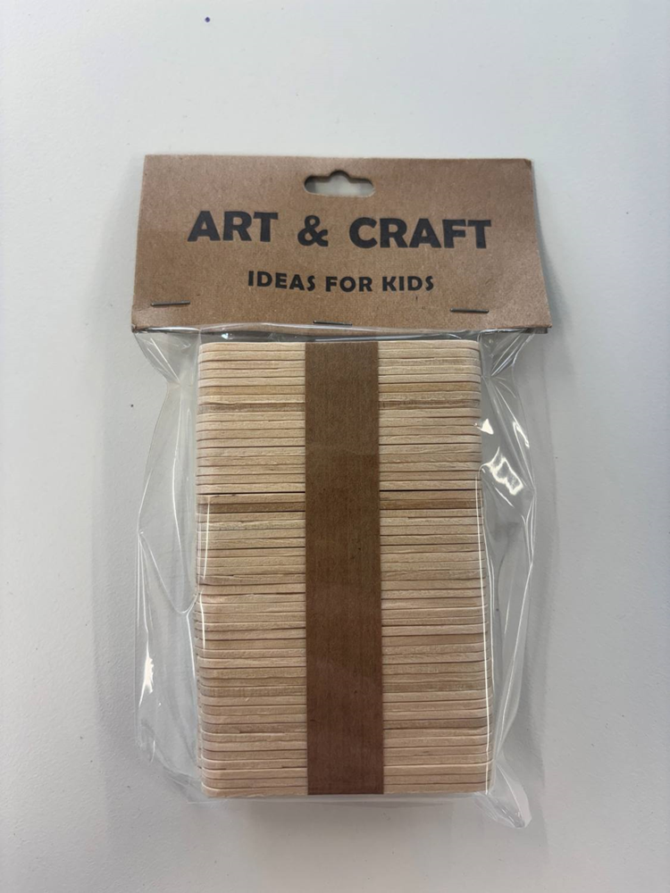 Ice Cream Sticks Plain 6.5cm