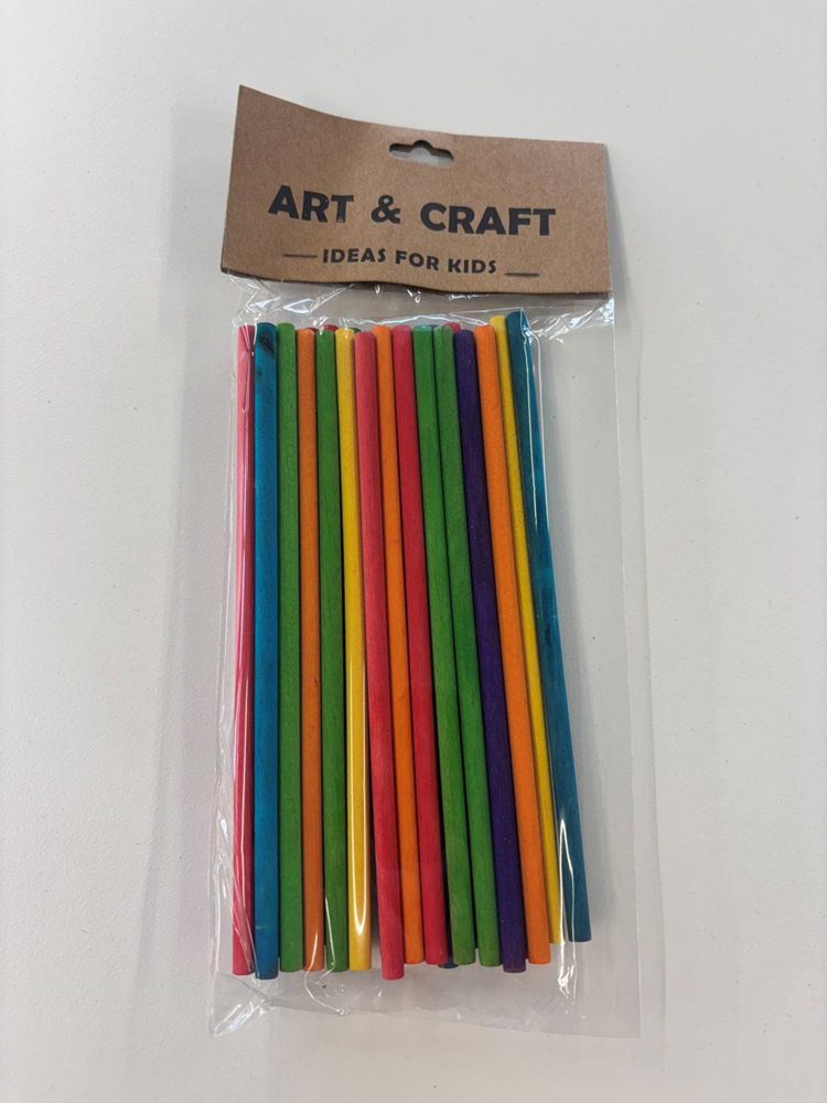 Craft Wood Dowels Coloured