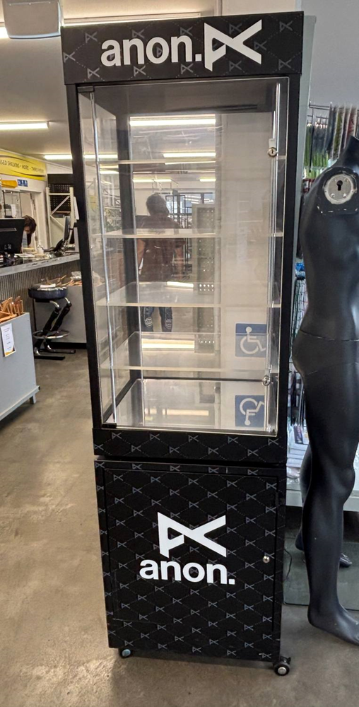 Mobile Glass Display Cabinet