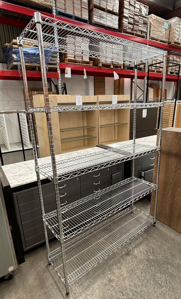 Chrome Shelving Unit - Used