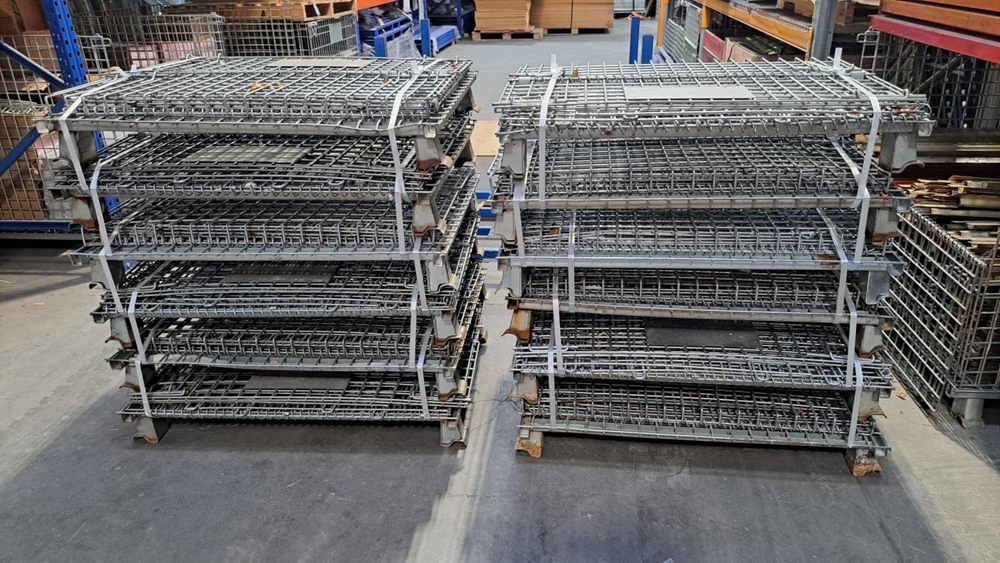 Collapsible Mesh Storage Cage