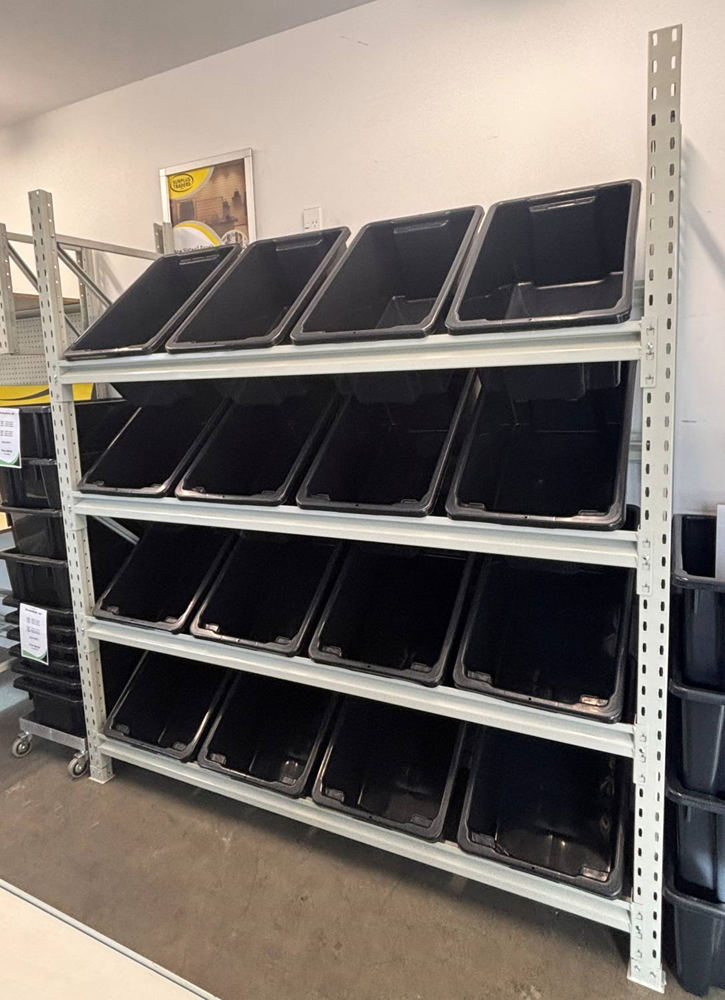 Longspan Storage with Bins