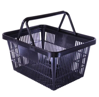 20L Black Shopping Basket New