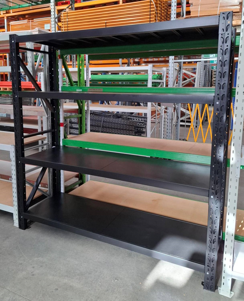 Black 4 Level Shelving New