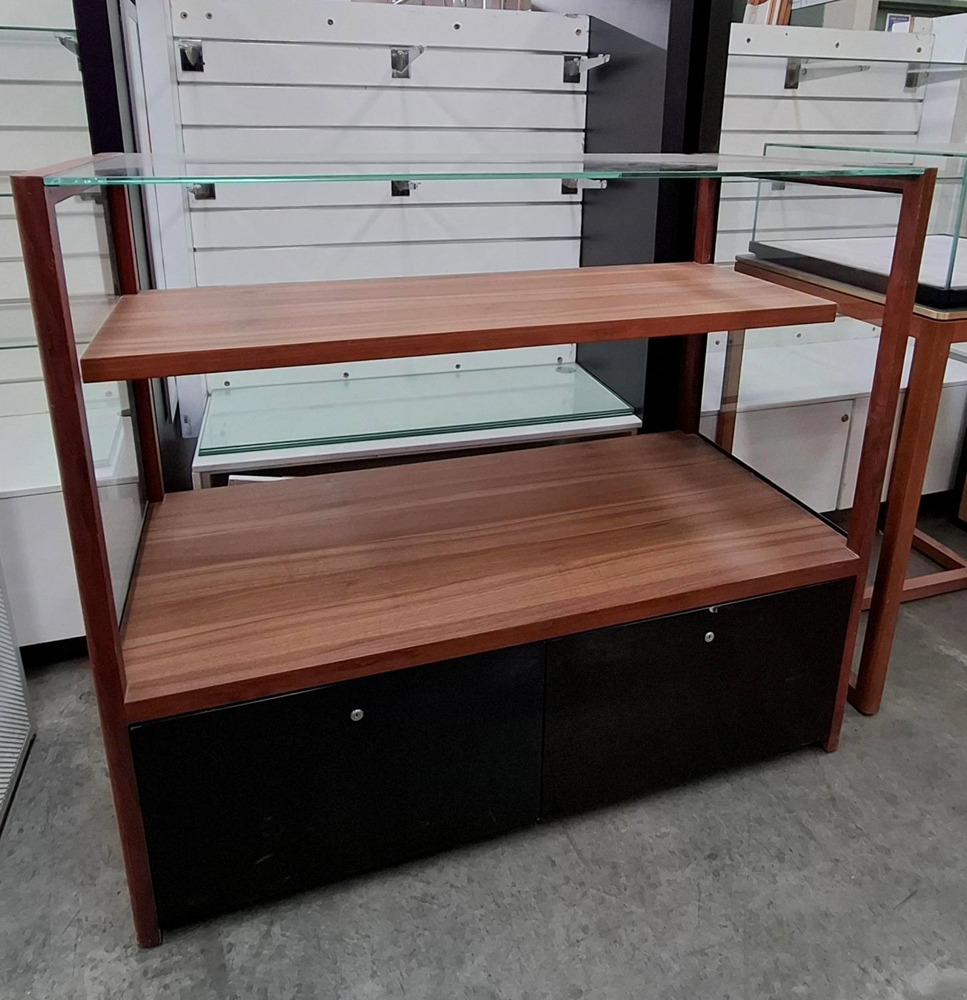 Glass Top Retail Shelf Unit -