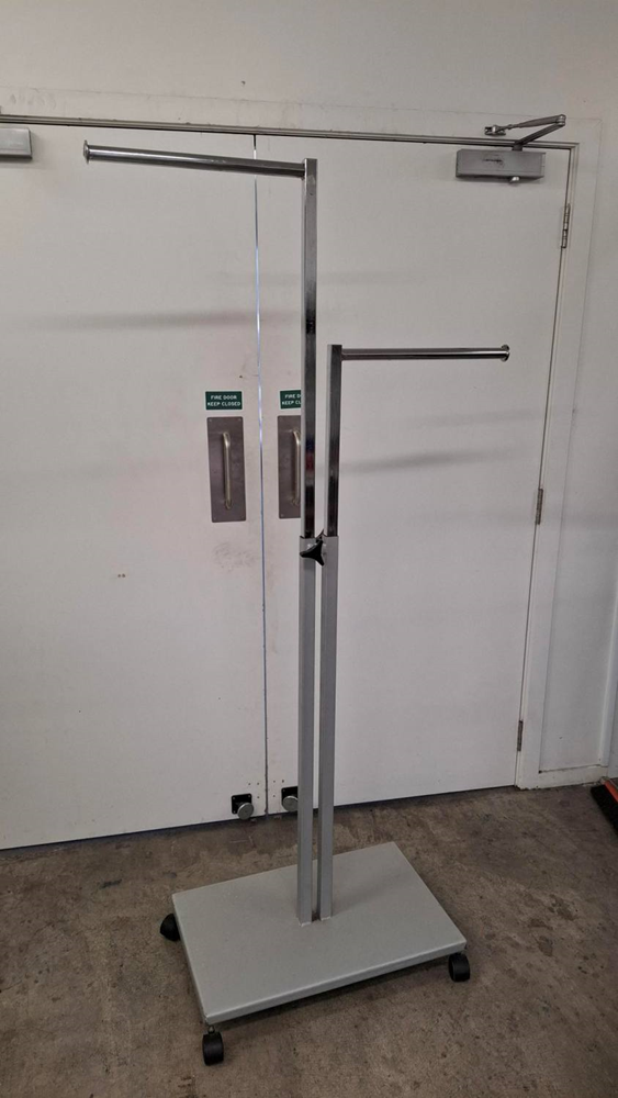 Chrome 2 Way Clothing Rack -