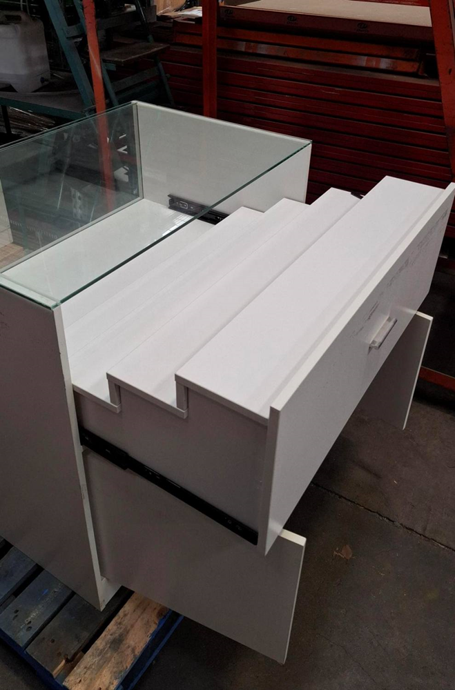 Retail Display Unit with Draw