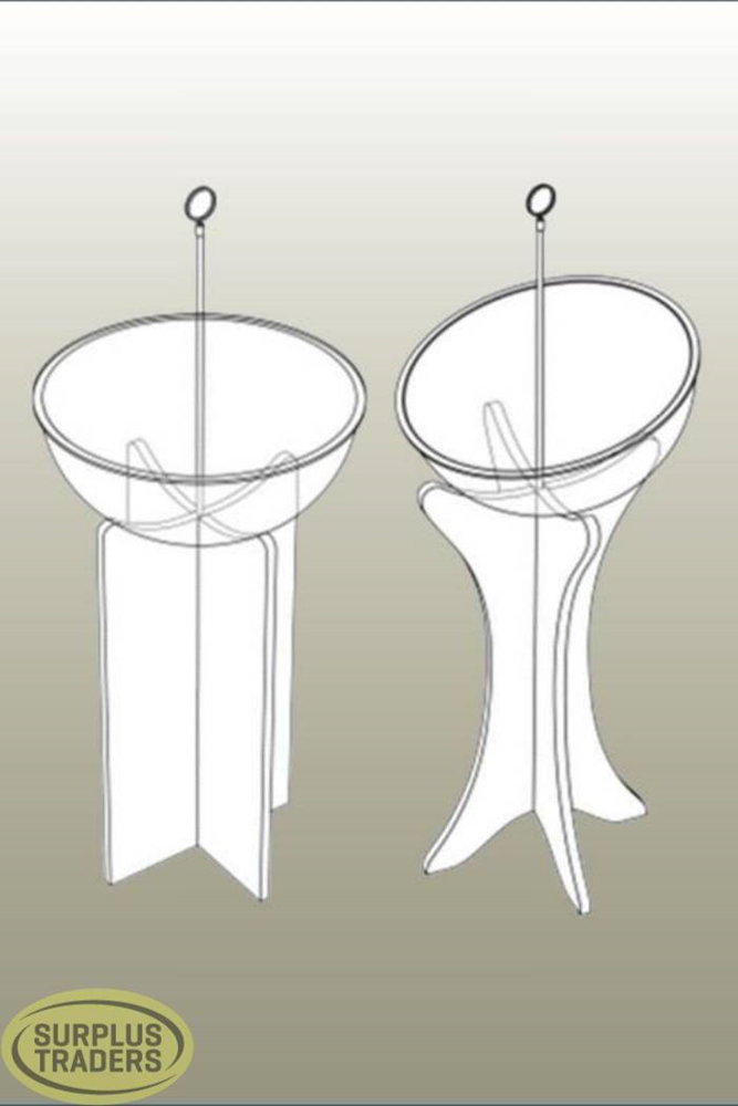 Arcylic Bowl Display White