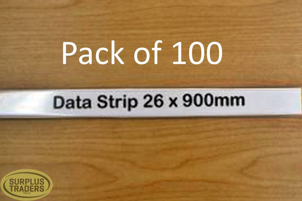 Data Strip Clear 900x26 100P