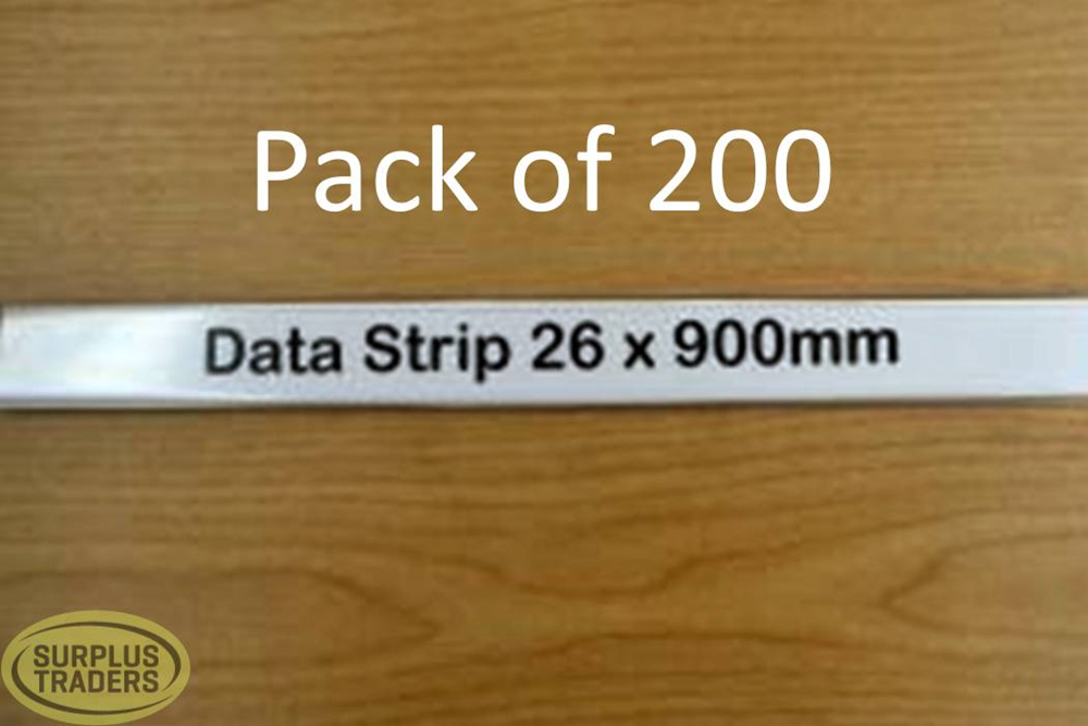 Data Strip Clear 900x26 200P