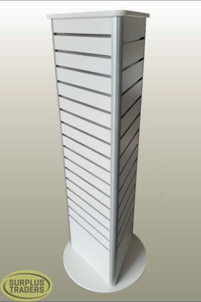 Slatwall White 3 Way Display